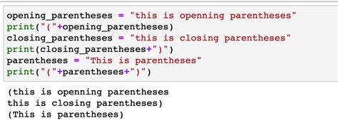 How to Print Parentheses in Python: A Deep Dive into Brackets and Their Application in Coding